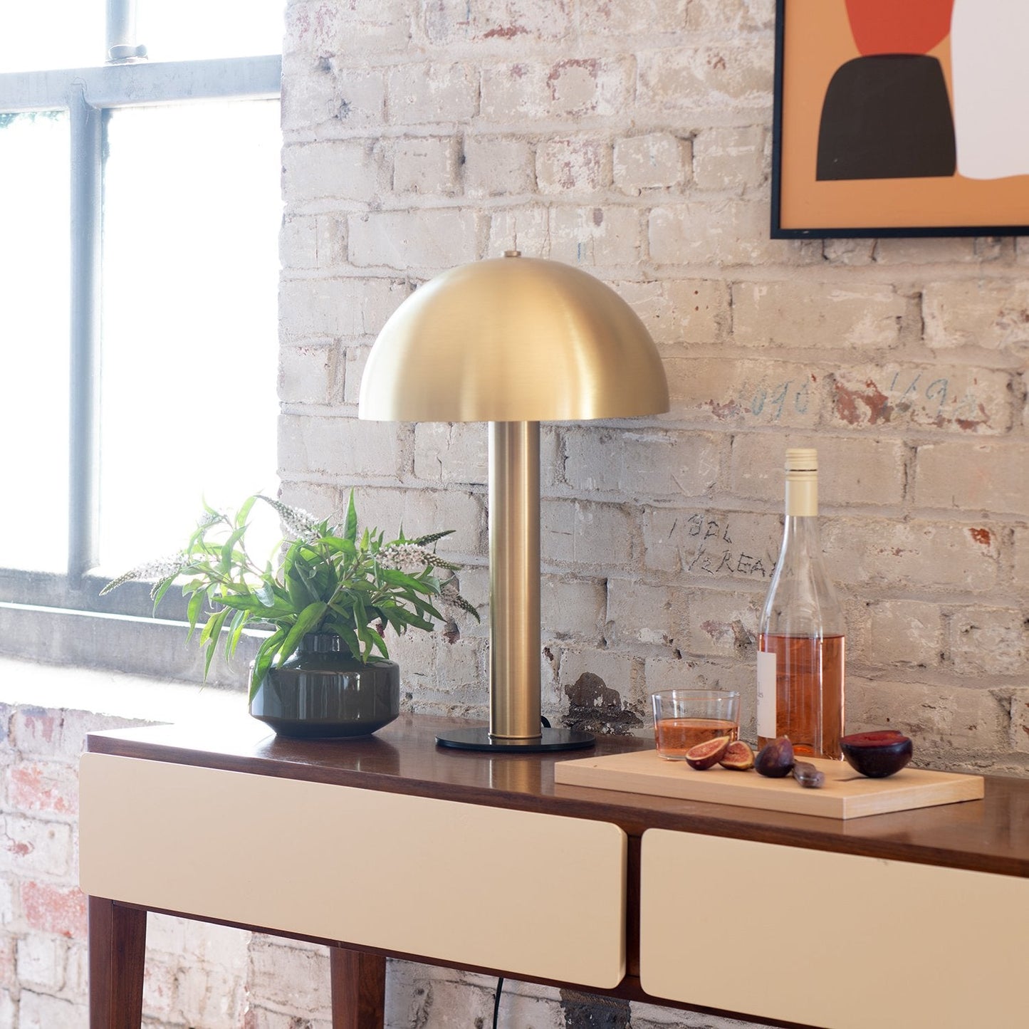 Sidnie Lamp::natural brass::hover