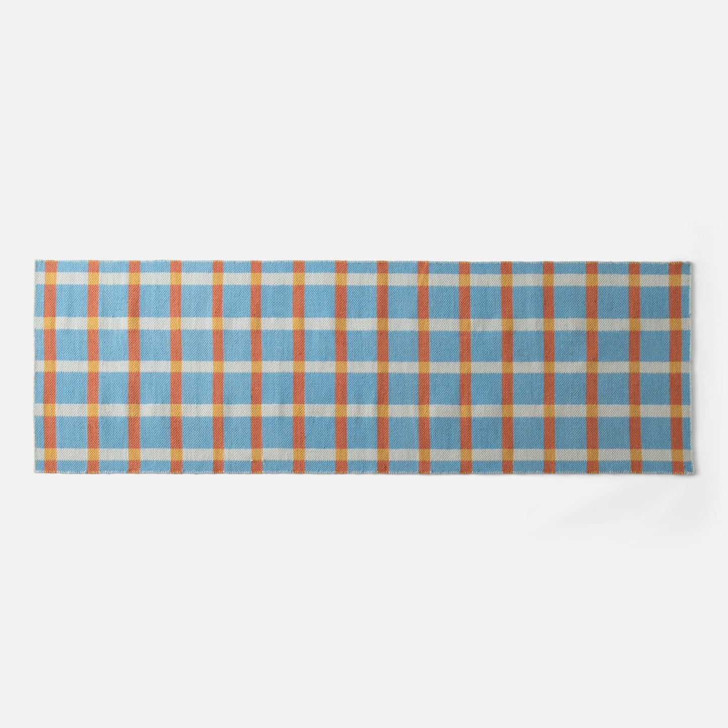 Plaid Wool Reversible Rug