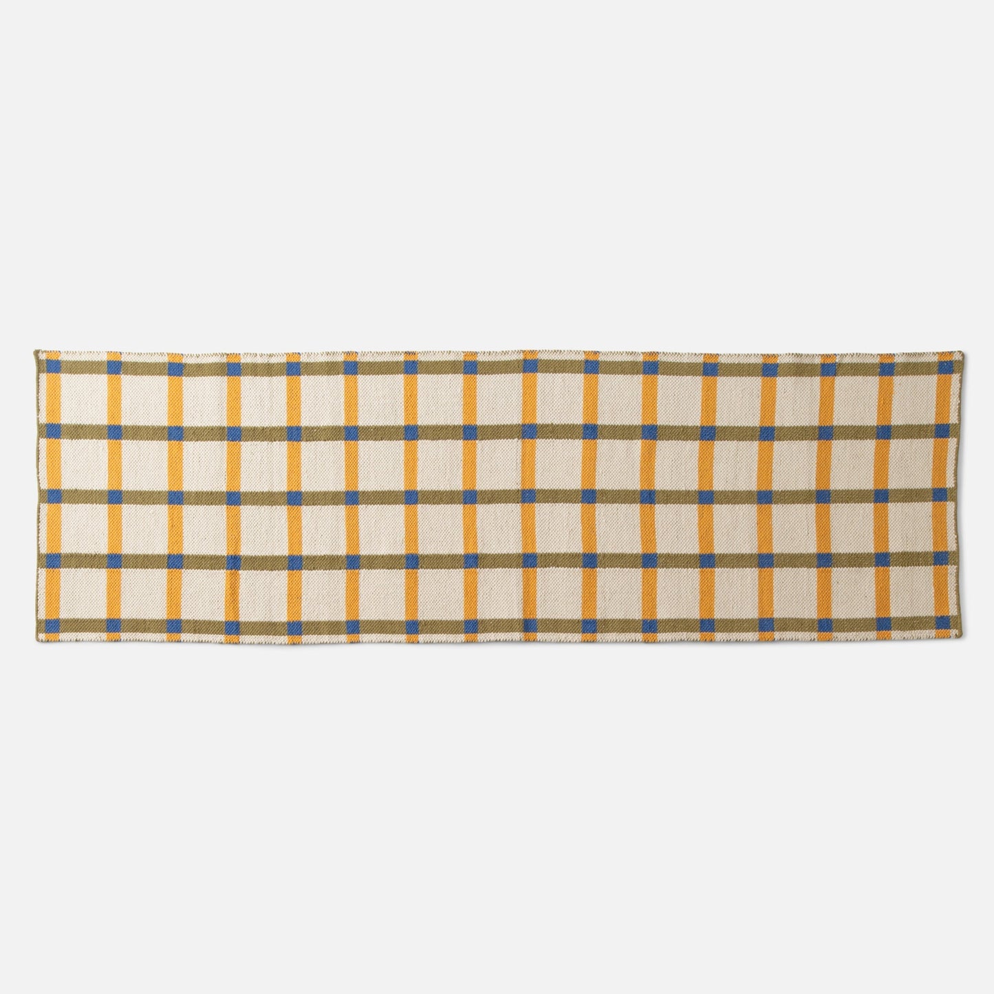 Plaid Wool Reversible Rug