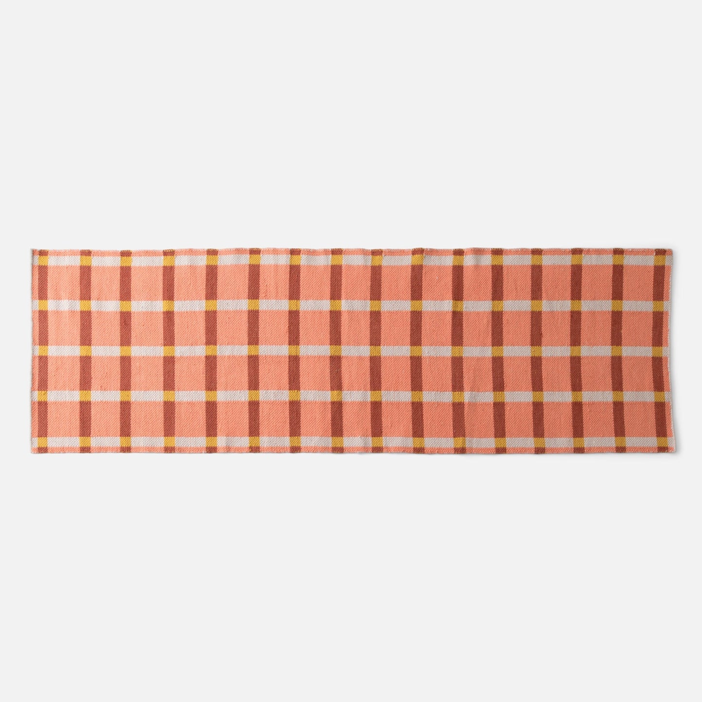 Plaid Wool Reversible Rug