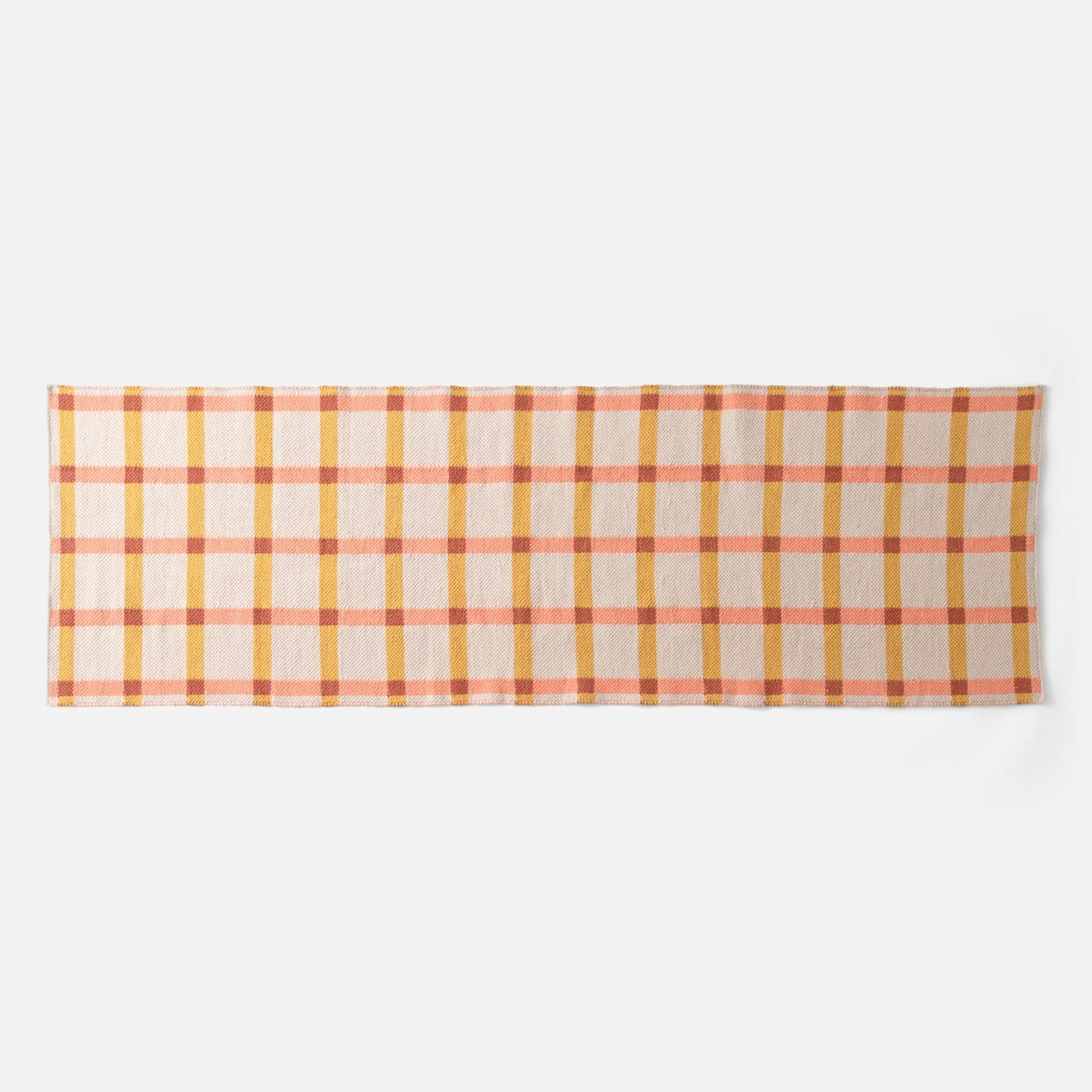 Plaid Wool Reversible Rug