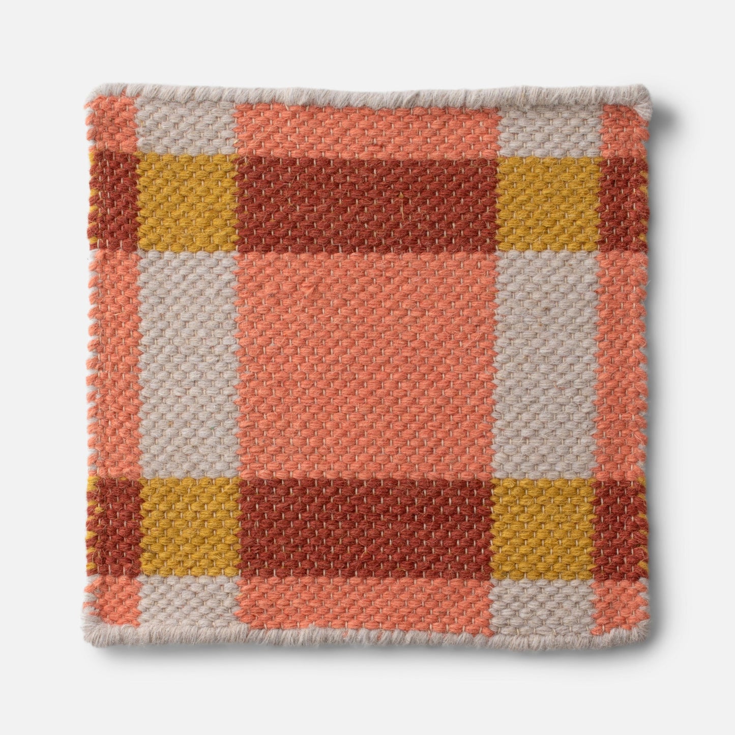Plaid Wool Reversible Rug