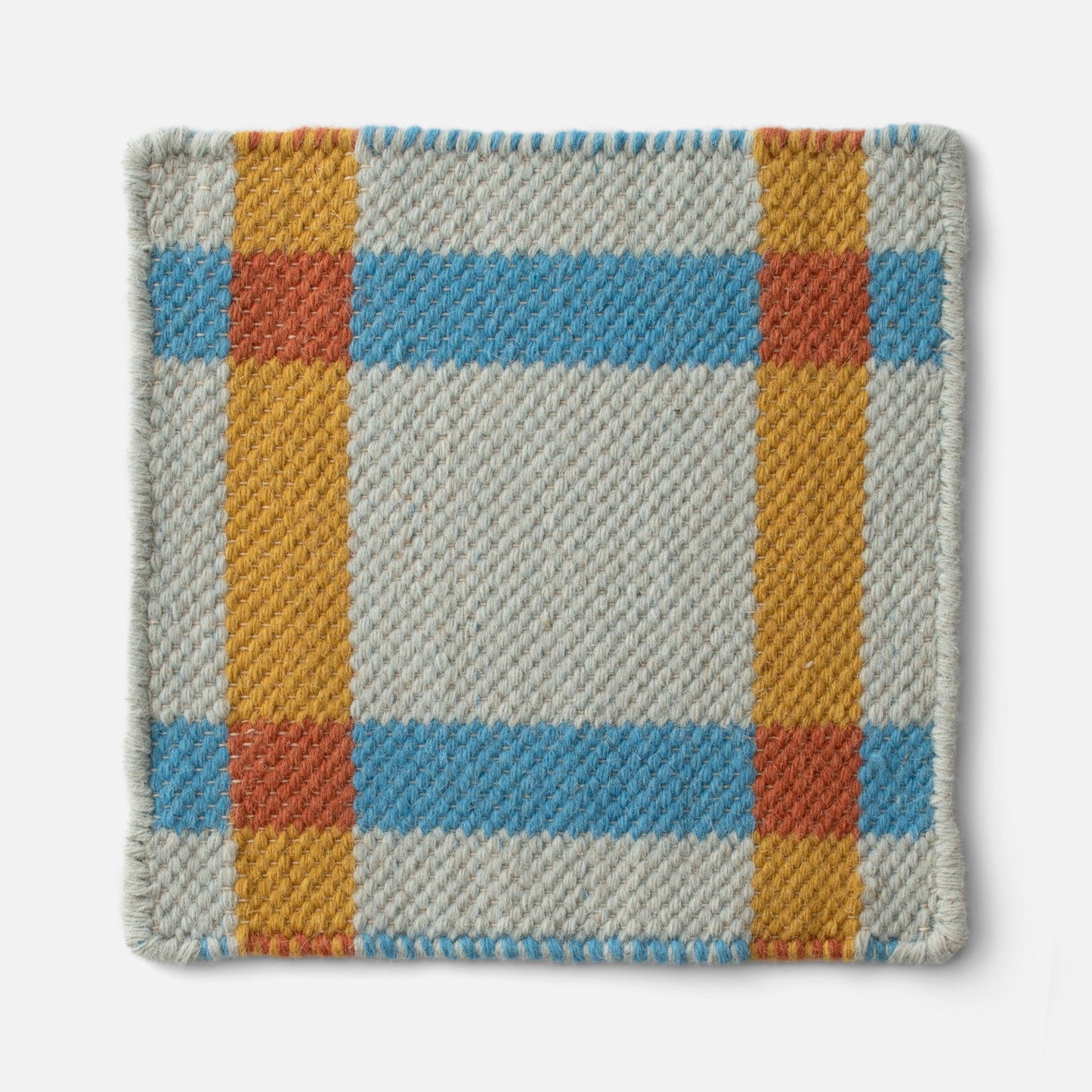 Plaid Wool Reversible Rug
