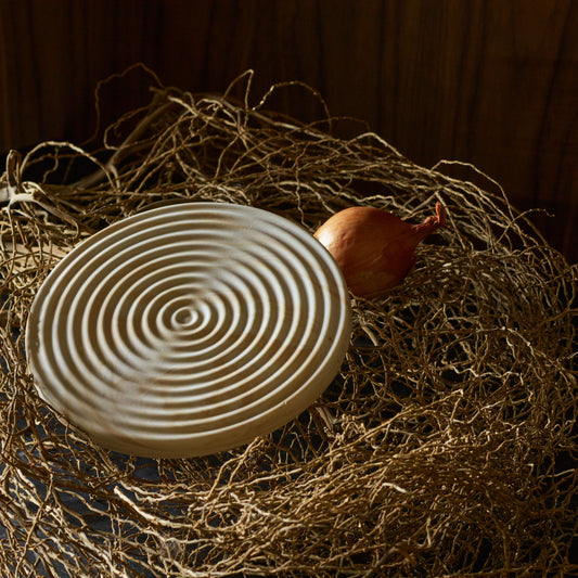 Handmade Marbled Porcelain Trivets by Andrew Molleur