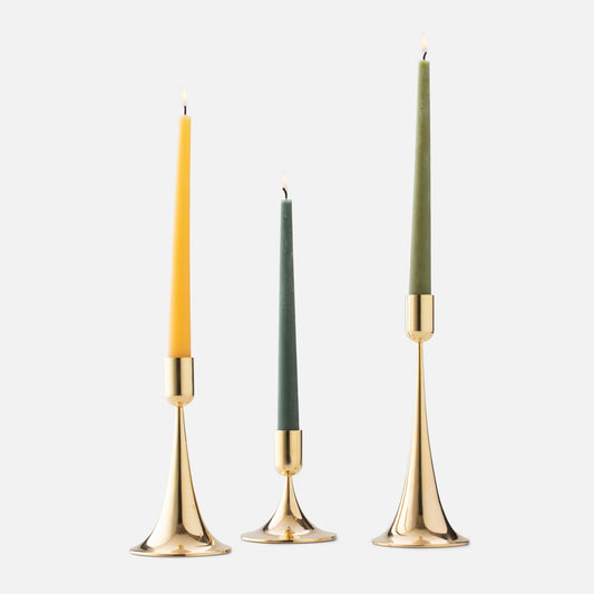 Brass Trumpet Candle Holder:Main