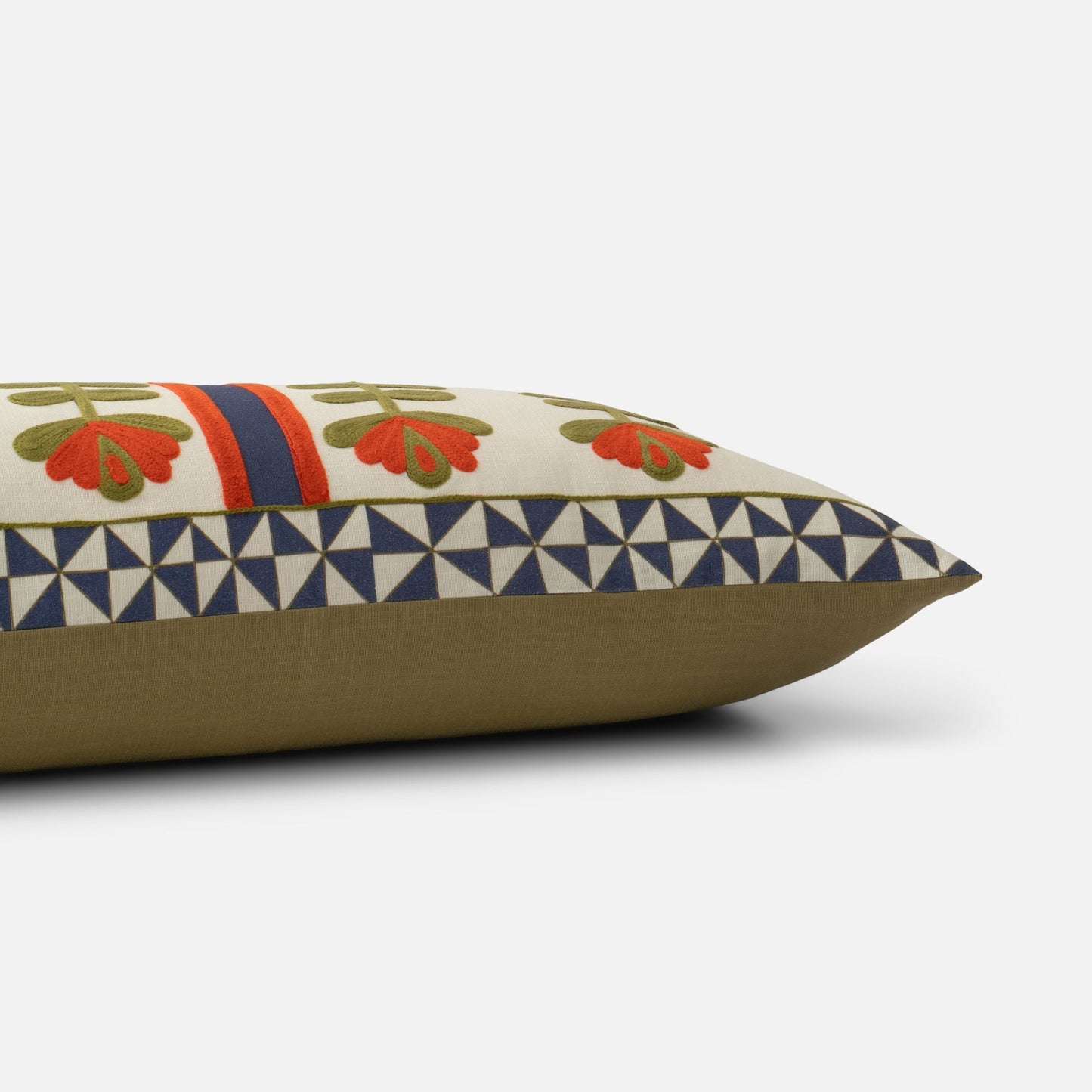 Schoolhouse x Rachel Murray Flower-Bed Bolster Pillow