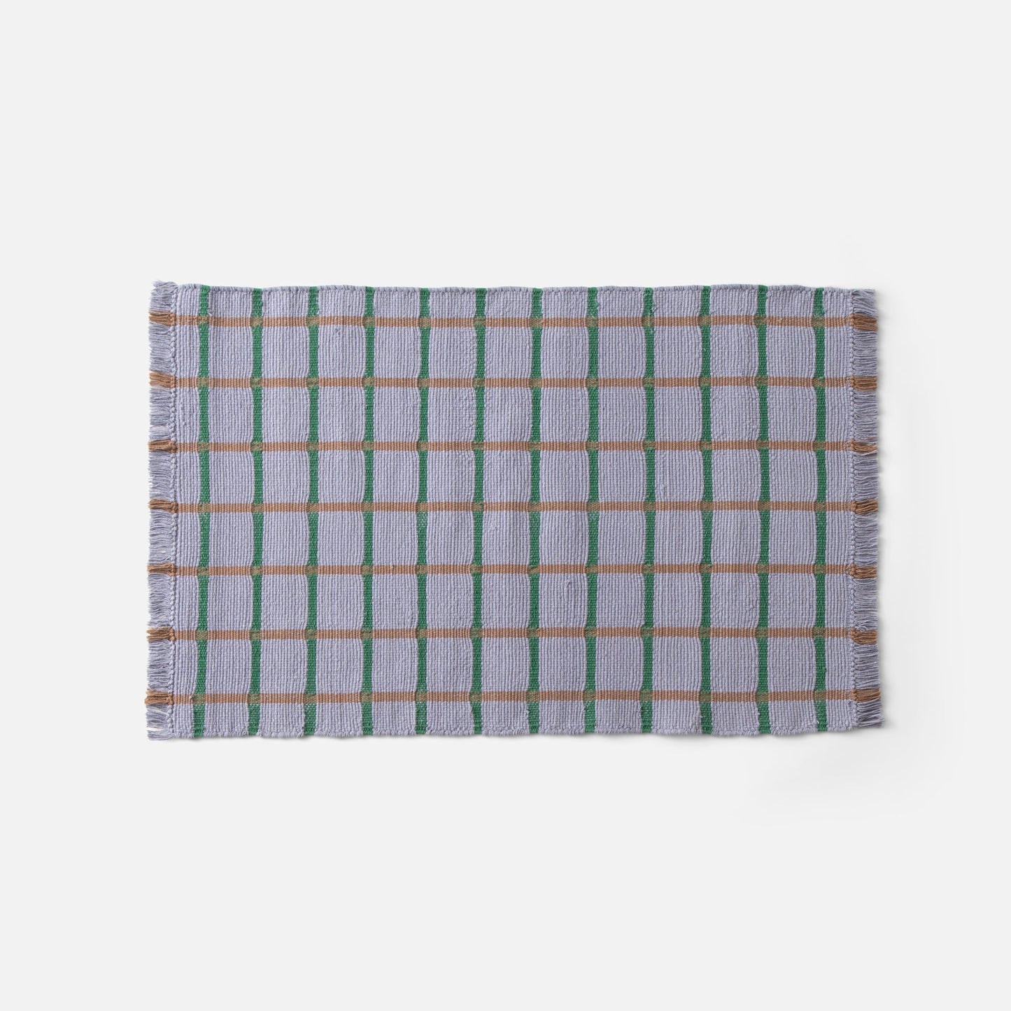 Cotton Grid Flatweave Rug