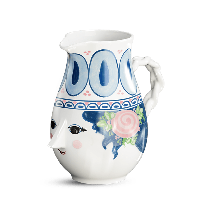 Bjørn Wiinblad Dora Jug, Blue