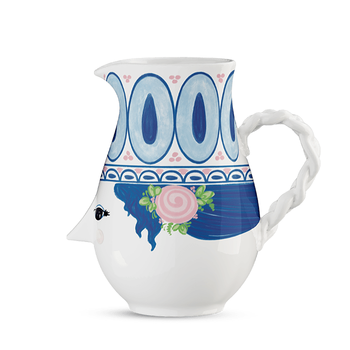 Bjørn Wiinblad Dora Jug, Blue