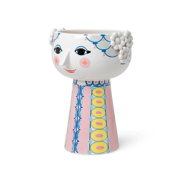 Bjørn Wiinblad Eva Vase, Pink & Blue