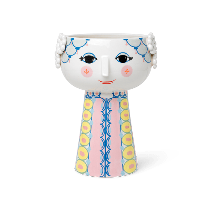 Bjørn Wiinblad Eva Vase, Pink & Blue