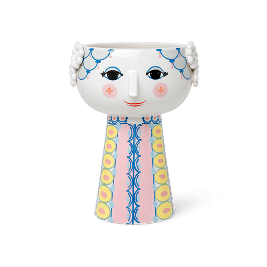 Bjørn Wiinblad Eva Vase, Pink & Blue
