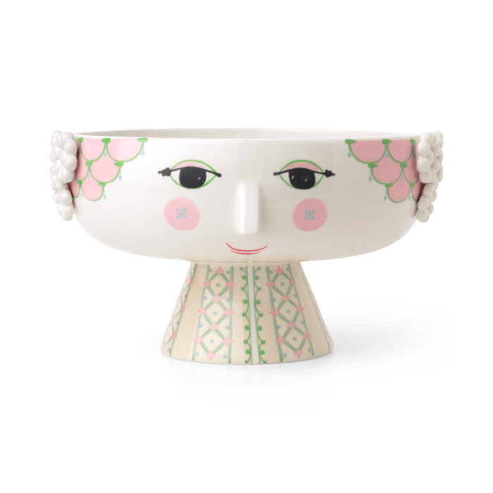 Bjørn Wiinblad Eva Bowl on Stand, Soft Pink