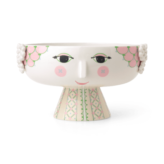 Bjørn Wiinblad Eva Bowl on Stand, Soft Pink