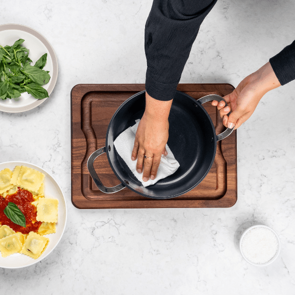 Alva Maestro Ceramic Nonstick Stock Pot With Lid, 4.5QT