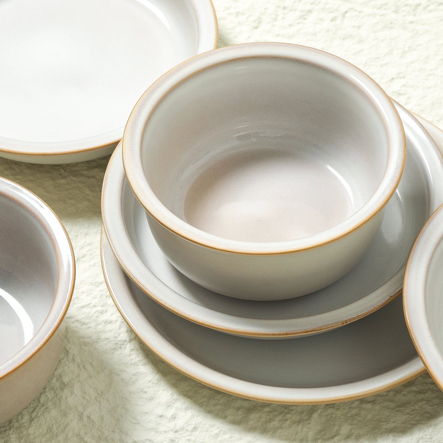 Slate Stoneware Dinnerware Set - White
