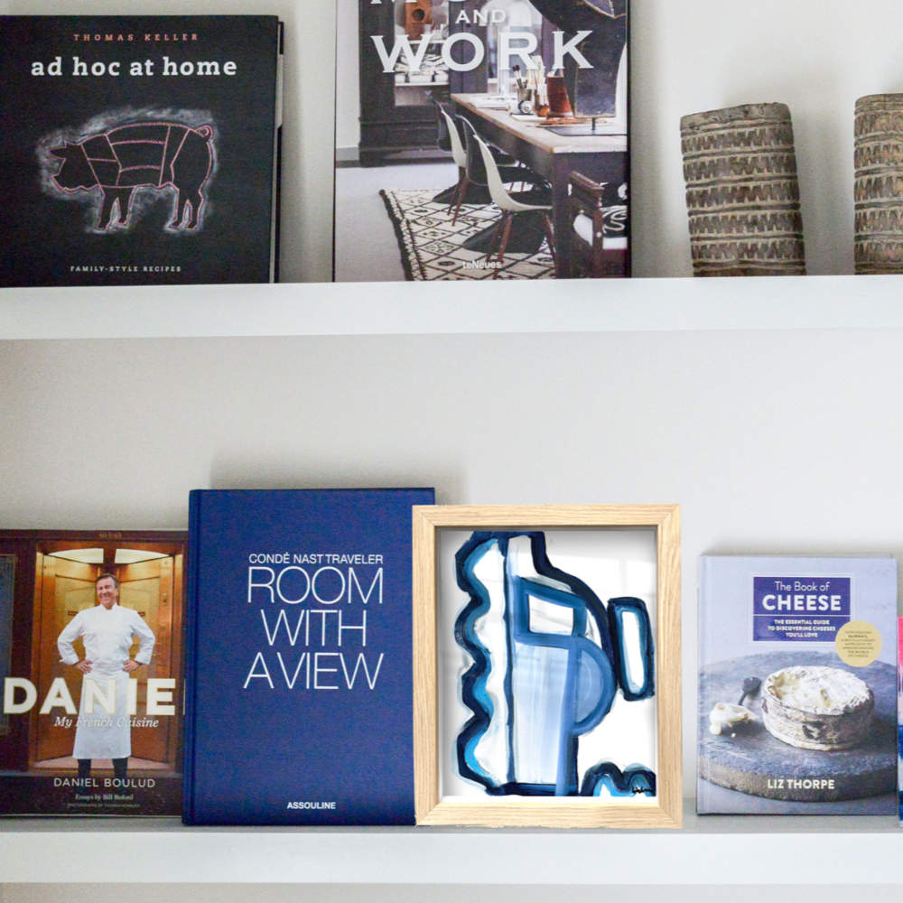 Kerri Rosenthal My Mykonos 1 Oak Shadow Box Art