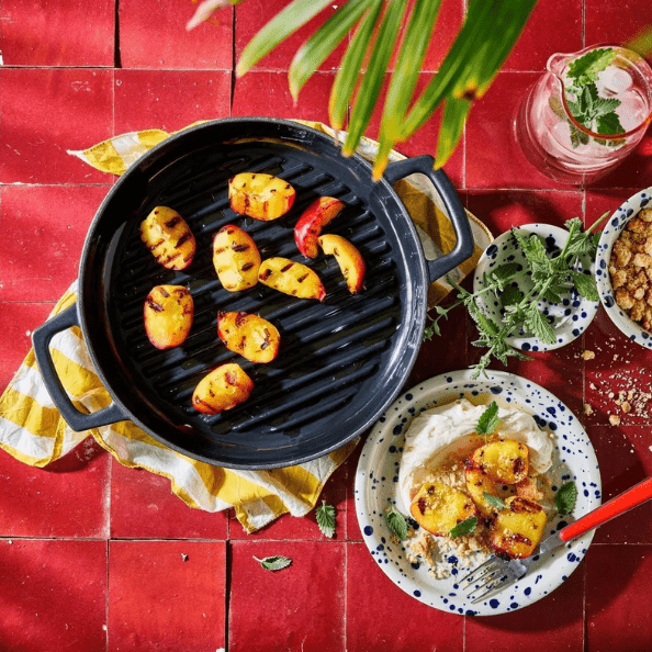 Alva Nori Cast-Iron Grill Pan, 11"