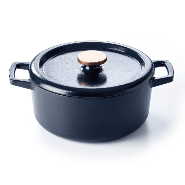 Alva Nori Enameled Cast-Iron Round Dutch Oven, 5QT