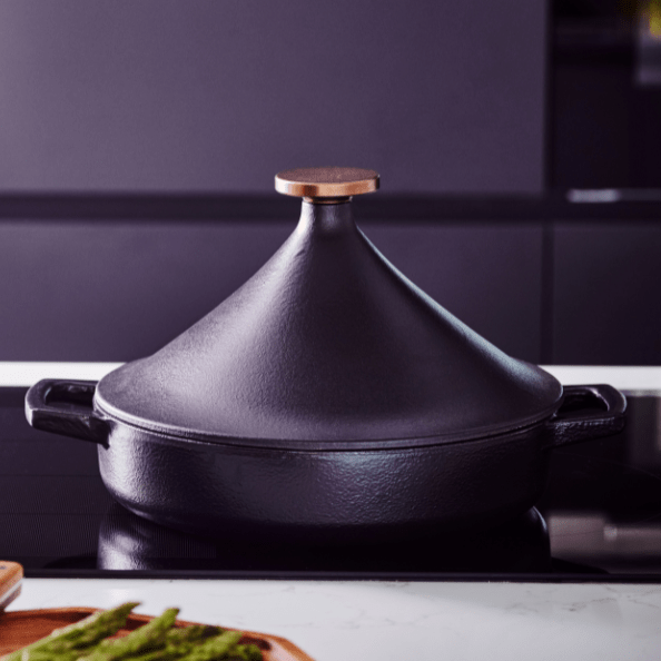 Alva Nori Enameled Cast-Iron Moroccan Tagine, 3QT