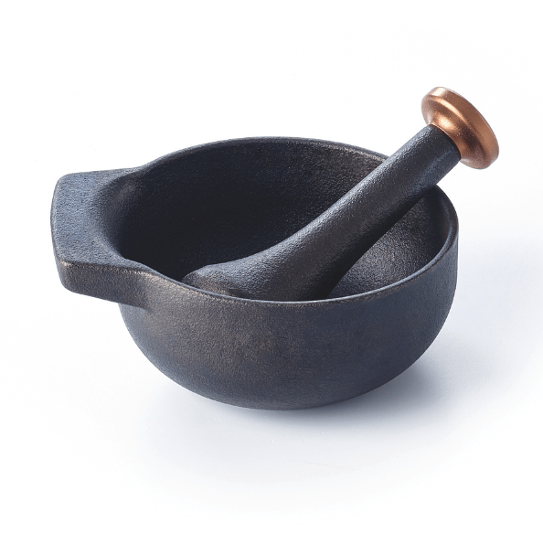 Alva Nori Cast-Iron Mortar & Pestle