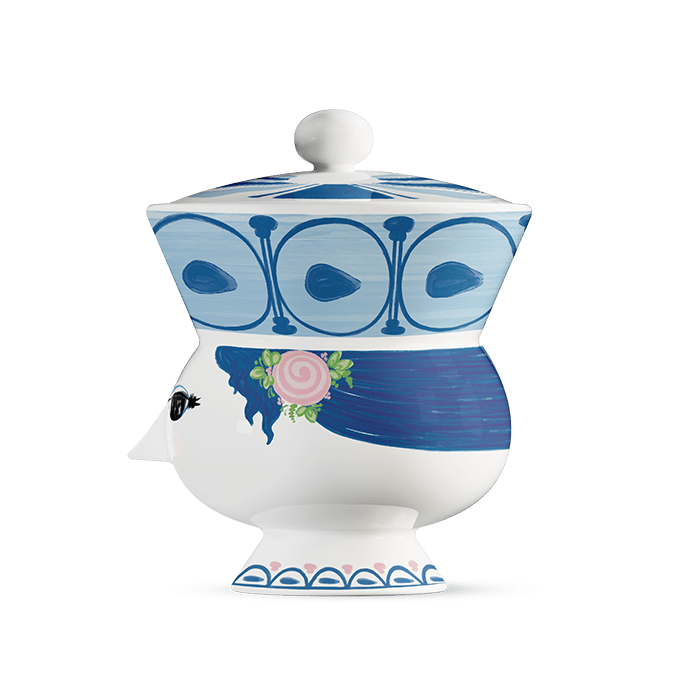 Bjørn Wiinblad Dora Bowl, Blue