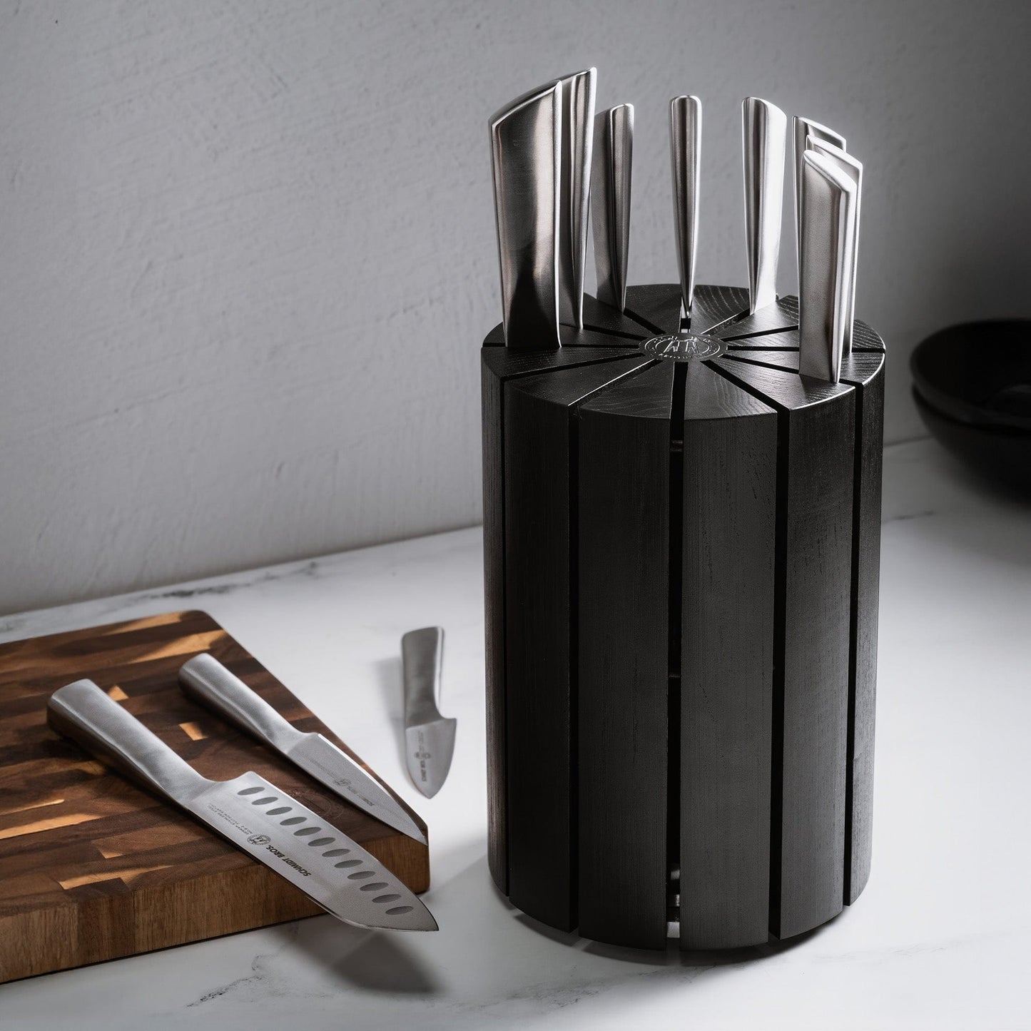Schmidt Bros. Black Giotto Knife Storage Block