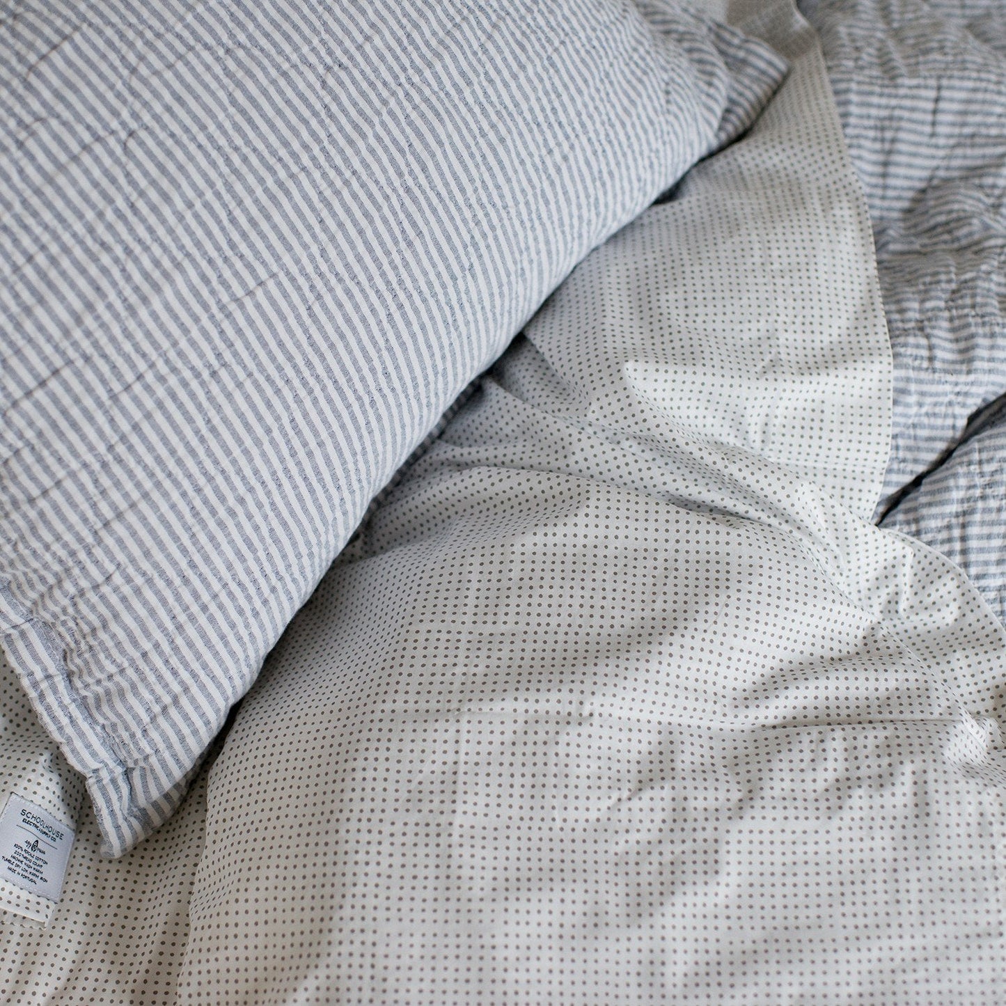 Diamond Ticking Quilted Pillow Sham::diamond ticking olive::hover