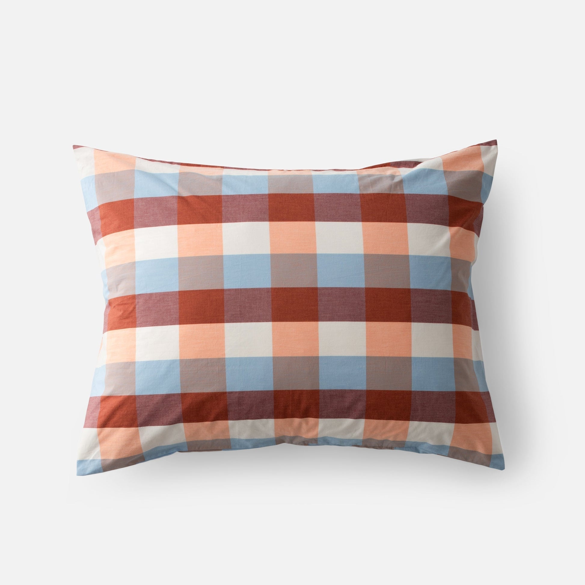 Woven Plaid Pillow Sham::woven plaid - Berry::main