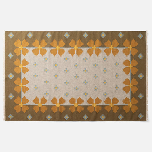 Flora Wool Flatweave Rug