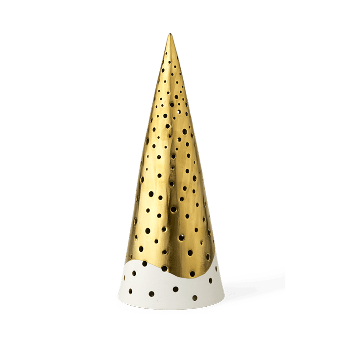 Kähler Nobili High Tealight Holder, Gold